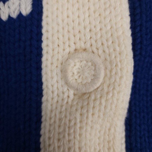 VTG Nordic Tribal Cardigan Sweater Women Carol Brent Montgomery Ward MED / LG - Picture 12 of 12